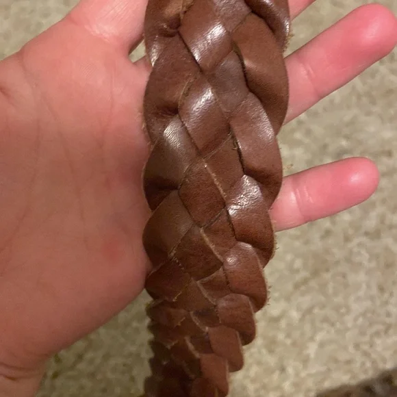 AEO XS/S Woven Leather Belt - Picture 2 of 3